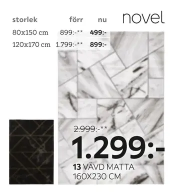 XXXLutz Vävd matta 160x230 cm erbjuda