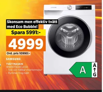 Power Samsung tvättmaskin erbjuda