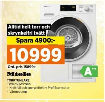 Power Miele torktumlare erbjuda