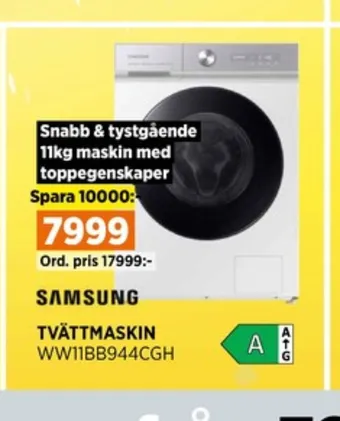 Power Samsung tvättmaskin erbjuda