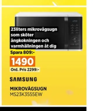 Power Samsung mikrovågsugn erbjuda