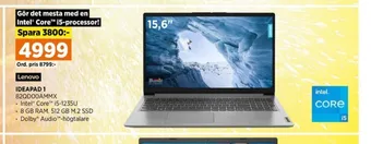 Power Lenovo laptop erbjuda