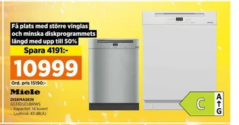 Power Miele diskmaskin erbjuda