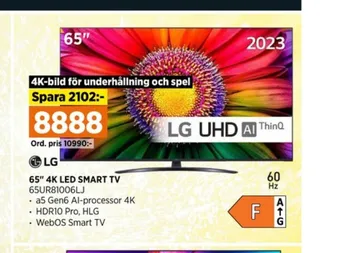Power Lg tv erbjuda