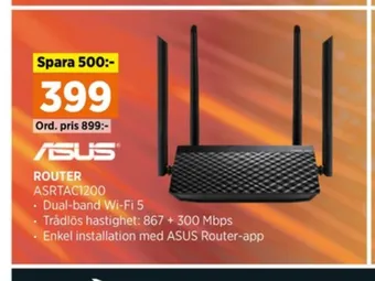 Power Asus router erbjuda