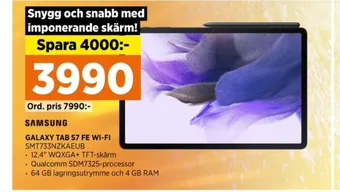 Power Samsung galaxy tab surfplatta erbjuda
