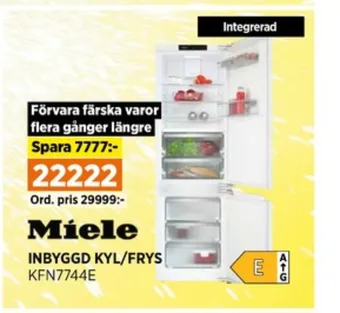 Power Miele kyl- & frysskåp erbjuda