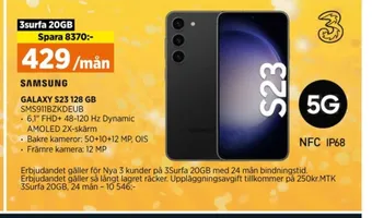 Samsung galaxy s23 mobiltelefon