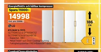 Power Lg kyl- & frysskåp erbjuda
