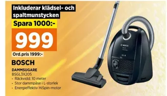 Power Bosch dammsugare erbjuda