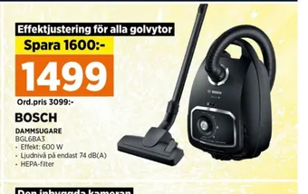 Power Bosch dammsugare erbjuda