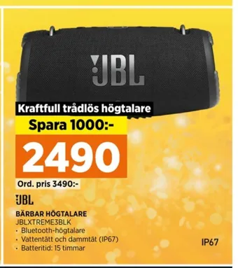 Power Jbl högtalare erbjuda