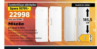 Power Miele kyl- & frysskåp erbjuda