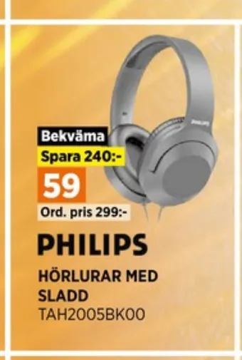 Power Philips headset erbjuda