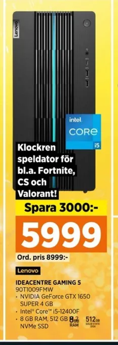 Power Lenovo pc erbjuda