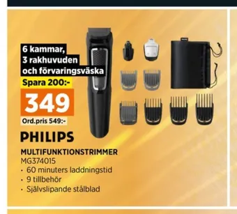 Power Philips trimmer erbjuda