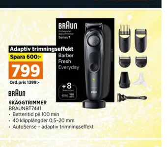 Braun skäggtrimmer