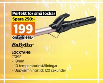 Power Babyliss locktång erbjuda