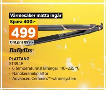 Power Babyliss plattång erbjuda