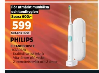 Power Philips eltandborste erbjuda