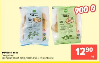 Coop Extra Potatis i páse erbjuda