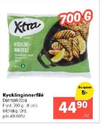 Coop Extra Kycklinginnerfilé erbjuda