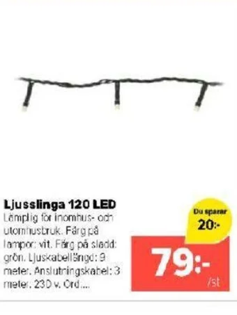 Coop Extra Ljusslinga 120 LED erbjuda