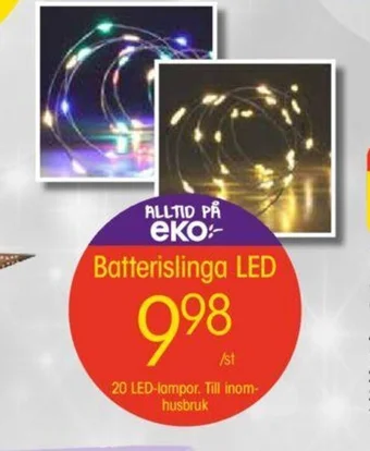 EKO Batterislinga LED erbjuda