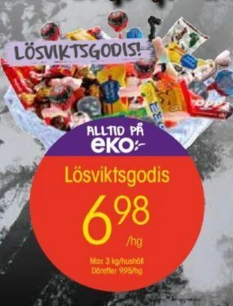 EKO Lösviktsgodis erbjuda