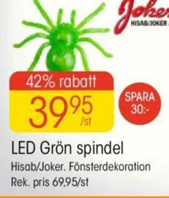 EKO LED Grön spindel erbjuda
