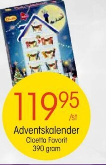 Adventskalender Cloetta Favorit 390 gram
