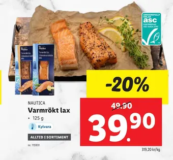 Lidl Varmrökt lax erbjuda