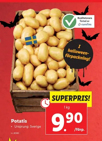 Lidl Potatis erbjuda