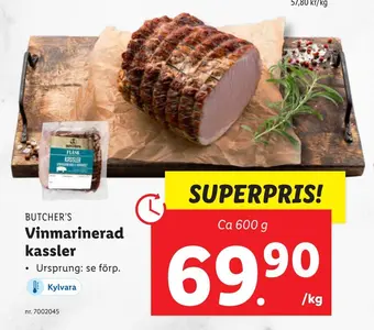 Lidl Vinmarinerad kassler erbjuda