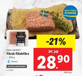 Lidl Färsk fläskfärs erbjuda