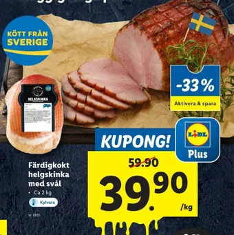 Lidl Svea lantkött helgskinka erbjuda