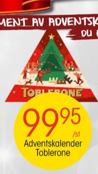 EKO Toblerone adventskalender erbjuda