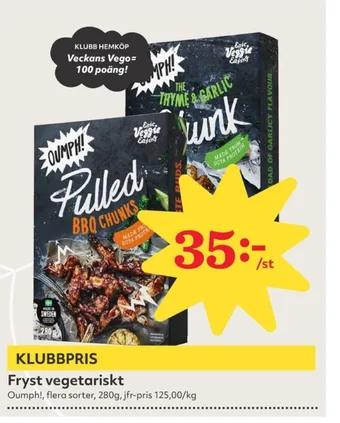 Hemköp Oumph vegetarmat erbjuda