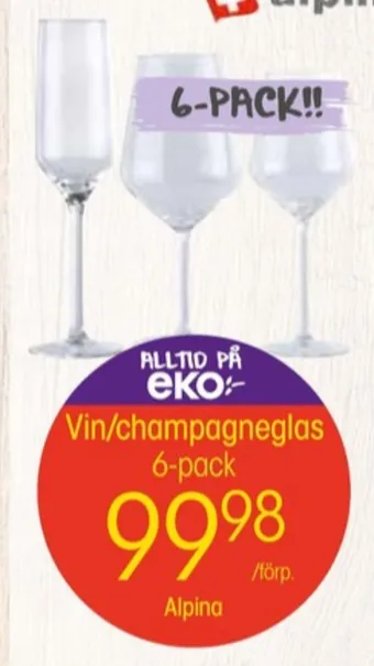 EKO Alpina glas erbjuda