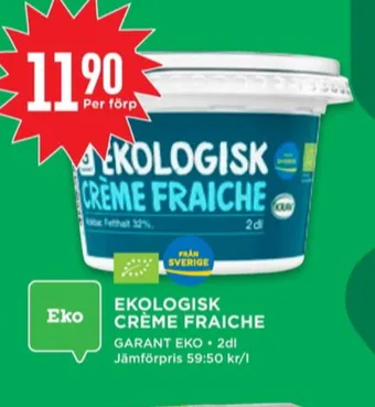 Willys Garant crème fraiche erbjuda