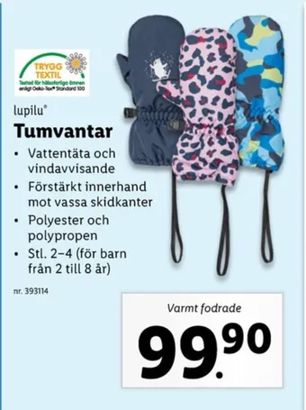 Lidl Lupilu vantar erbjuda