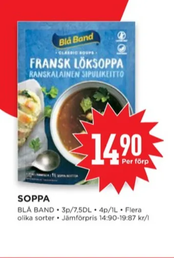 Willys Blå band soppor erbjuda