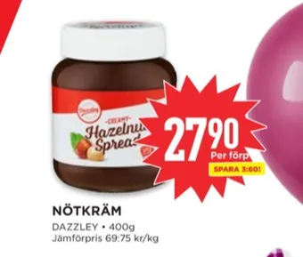 Willys Dazzley chokladpålägg erbjuda