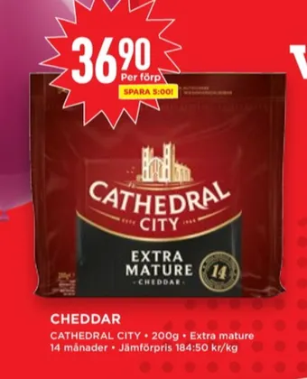 Willys Cathedral city cheddar erbjuda