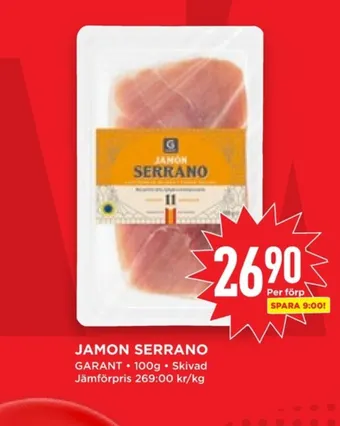 Willys Hemma Garant serranoskinka erbjuda