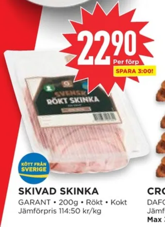 Willys Hemma Garant skinka erbjuda