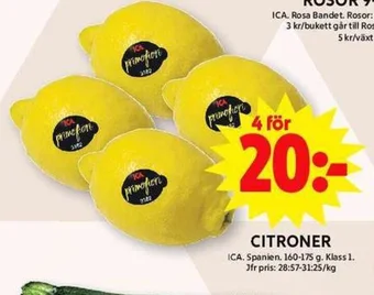 ICA Maxi CITRONER erbjuda