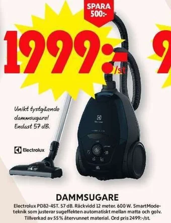 ICA Maxi DAMMSUGARE Electrolux PD82-4ST. 57 erbjuda