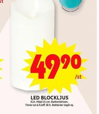 ICA Maxi LED BLOCKLJUS erbjuda