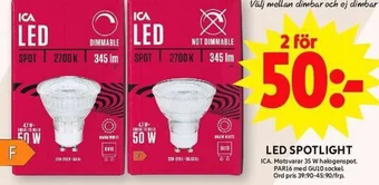 ICA Maxi LED SPOTLIGHT erbjuda